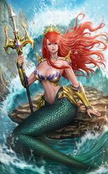 1girls bikini_armor chris_ng chrisnfy85 cleavage crown eric_vall female female_only fully_clothed gauntlets green_eyes large_breasts long_hair mermaid princess princess_ariana princess_master_(series) princess_master_2 realistic red_hair revealing_clothes royalty sea solo trident unconvincing_armor voluptuous rating:Questionable score:55 user:TheKindHaremMaster