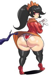 1girls ashley_(warioware) ass assisted_exposure brown_hair frown huge_ass long_hair looking_back mario_(series) nintendo panties pantyshot red_eyes solo stuffed_animal thick_thighs thighhighs twintails underwear upskirt wario_(series) warioware ytrall rating:Questionable score:315 user:MegaMoo