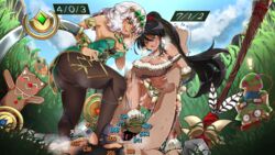 2girls ballbusting big_breasts blush cbt cock_and_ball_torture dark_hair female femdom footjob green_eyes laughing league_of_legends nidalee qiyana_yunalai riot_games sett tagme teemo tukutuki white_hair yellow_eyes rating:Explicit score:206 user:oldovij