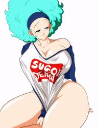 1girls afro alternate_breast_size big_breasts big_thighs blue_eyes blue_hair bulma_(afro) bulma_briefs cleavage dragon_ball dragon_ball_z female female_focus female_only huge_breasts large_thighs long_hair nala1588 no_eyewear shounen_jump solo solo_female tagme thick_thighs thighs rating:Questionable score:194 user:ShaXBlur