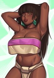 1girls breasts chel cleavage dark-skinned_female dark_skin female female_only kevbot solo the_road_to_el_dorado rating:Questionable score:134 user:justausername