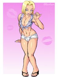 1boy android_17 blonde_male cosplay crossdressing crossplay darm_engine dragon_ball dragon_ball_super dragon_ball_z feet femboy girly male male_only no_eyewear sandals solo trap rating:Questionable score:162 user:Bigdickboy205