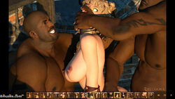 1girls 2016 3boys 3d 3d_(artwork) alliance_(warcraft) anal anal_hook anal_sex areolae big_breasts big_dom_small_sub blizzard_entertainment blonde_hair blood_elf bondage breasts chained_up chains covering_another's_mouth covering_mouth dark-skinned_male dark_skin elf elf_ears elf_female erection female foursome gangbang gangrape green_eyes hand_over_another's_mouth handgag hook horde_(warcraft) huge_cock human interracial large_breasts larger_male male male_human/female_elf nipples nude nude_female original_character penis pointy_ears pussy rape restrained sex shackles size_difference smaller_female warcraft world_of_warcraft zuleyka rating:Explicit score:4 user:MusaTheGreat