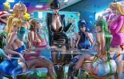 7girls bayonetta bayonetta_(character) bayonetta_2 big_breasts bra_cups_sticking_out breasts cleavage dat_ass female female_only fire_emblem fire_emblem_awakening garter_belt gladiator_sandals group kid_icarus large_breasts lucina_(fire_emblem) luma mario_(series) metroid metroid_(creature) multiple_girls nintendo palutena piranha_plant princess_peach princess_rosalina princess_zelda sakimichan samus_aran super_mario_bros. super_mario_galaxy super_smash_bros. the_legend_of_zelda the_legend_of_zelda:_twilight_princess thighhighs voluptuous zelda_(twilight_princess) rating:Questionable score:399 user:justausername