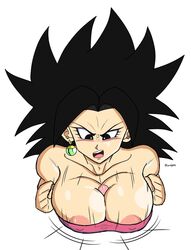 1girls alternate_breast_size areola_slip areolae bare_shoulders big_breasts black_hair blush breasts caulifla dragon_ball dragon_ball_super earring huge_breasts large_breasts lewdyartz looking_down motion_lines no_eyewear paizuri partially_clothed penis potara_earrings simple_background solo spiky_hair straight tubetop watermark rating:Explicit score:67 user:HydratedAcorn