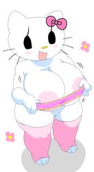 anthro big_breasts cute dream-cassette female flower hello_kitty hello_kitty_(character) hello_kitty_(series) hoshime kitty_white mob_face pink_legwear pop-tarts poptart sanrio shortstack rating:Explicit score:94 user:lightswitch4th