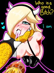 after_oral after_rape ahe_gao arms_behind_back big_breasts big_penis blonde_hair blue_eyes bondage bowser breasts broken_rape_victim collar cum cum_in_mouth cum_on_face cum_on_penis cum_on_tongue defeated dialogue femsub goth hair_over_one_eye happy_sub head_grab heart helpless horns horns_hairband kneeling latex_legwear leash leash_and_collar leash_pull leashed_pov looking_pleasured looking_up maledom mario_(series) mind_break monster monster_cock nintendo once_(artist) pov princess_rosalina sex sex_slave slave speech_bubble submissive submissive_female super_mario_galaxy tight_clothing tights tongue tongue_out unseen_male_face rating:Explicit score:405 user:Once