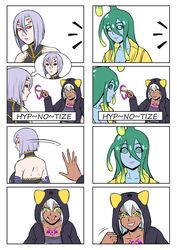 4koma comic dark_skin demon_girl female_domination femdom femsub hoodie hypnosis monster_musume_no_iru_nichijou rachnera_arachnera suu_(monster_musume) waltherrfa rating:Explicit score:27 user:backleglamb86