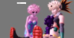 1girls 2021 2boys 3d anal anal_sex ass big_ass big_breasts boots breasts bubble_butt female_watching gay gay_sex hero_outfit_(mha) horn katsuki_bakugou looking_back mina_ashido minoru_mineta my_hero_academia on_lap pink_hair pink_skin purple_hair reverse_cowgirl_position riding_penis simple_background sitting size_difference socks surprised tagme_(artist) text text_bubble watching xps yaoi rating:Explicit score:4 user:JembBrowm