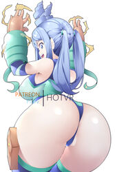 1girls ass ass_focus big_ass big_butt blue_eyes blue_hair female hadou_nejire hadou_nejire_(hero_outfit) hero_outfit_(mha) hotvr huge_ass looking_at_viewer my_hero_academia nejire_hado nejire_hado_(hero_outfit) partially_visible_vulva solo white_background rating:Explicit score:287 user:Something_original