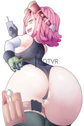 1girls ass big_ass favorite female female_focus female_only gloves hotvr mei_hatsume my_hero_academia no_pants partially_visible_vulva pink_hair pulling_clothing solo rating:Questionable score:336 user:Everyday_Degenerate