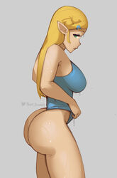 1girls ass ass_focus bimbo blonde_hair blue_eyes disinterested dripping_wet emotionless expressionless female female_focus female_only huge_ass humanoid looking_at_viewer phat_smash pointy_ears princess_zelda simple_background solo solo_female solo_focus swimsuit the_legend_of_zelda thick_thighs wet wet_clothes wide_hips zelda_(breath_of_the_wild) rating:Explicit score:164 user:GaspinJojo