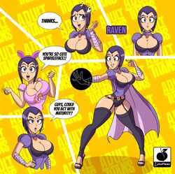 1girls artist_name breasts busty cambion clothing dc dc_comics demon demon_girl female female_focus female_only forehead_jewel full_body grey_skin half_demon high_heels hourglass_figure huge_breasts human humanoid linkartoon looking_at_viewer lower_body open_toe_shoes purple_hair rachel_roth raven_(dc) shirt solo superhero superheroine teen_titans teen_titans_go thick_legs thick_thighs thighs upper_body watermark wide_hips rating:Explicit score:196 user:ShadowPain