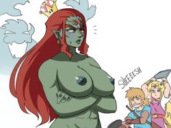 big_breasts blonde_hair blush bowser breasts breath_of_the_wild dark_skin female ganda ganondorf ganonette genderswap_(mtf) gerudo green_skin hylian link link_(breath_of_the_wild) male mario_(series) meme naked new_super_mario_bros._u_deluxe pale_skin pointy_ears princess_zelda queen red_hair rule_63 steel_chair super_crown super_mario_bros. super_smash_bros. super_smash_bros._ultimate the_legend_of_zelda tinafate1 twilight_princess zelda_(a_link_between_worlds) rating:Explicit score:200 user:Monka-S