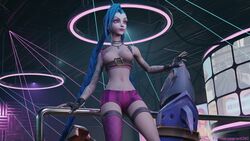 1girls 3d 4k arti202 blender blue breasts female focus hair jinx_(league_of_legends) league_of_legends solo rating:Explicit score:12 user:Ariante