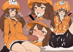 1girls auburn_eyes blowjob brown_eyes brown_hair bukkake clothed clothed_female cum cum_in_mouth cum_inside cum_on_body cum_outside cumshot ejaculation fellatio female guilty_gear guilty_gear_strive hat heavy_breathing jonathan_(artist) may_(guilty_gear) mouth_open penis spats tagme thighs visible_breath rating:Explicit score:383 user:hioashfaiosfh