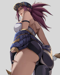 1girls absurd_res akali alternate_version_available arm_strap ass ass_focus back big_ass big_butt big_thighs bra bubble_ass bubble_butt clothed clothes clothing dat_ass ear_piercing eyebrows female female_focus female_only fingerless_gloves gloves hand_on_own_thigh hand_on_thigh hat hi_res holding_object huge_ass huge_thighs jacket jacket_around_waist jacket_down k/da_akali k/da_series league_of_legends letsbe light-skinned_female light_skin lips long_hair looking_at_viewer looking_back looking_down medium_breasts pants parted_lips ponytail purple_hair riot_games shiny_hair sideboob simple_background solo solo_female solo_focus strapless strapless_top strapless_topwear thick_thighs thighs tied_hair tubetop very_high_resolution white_background rating:Questionable score:203 user:LilBeep