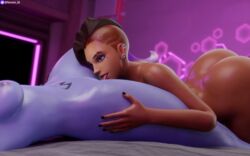 2girls 3d ass big_ass breasts cunnilingus dark-skinned_female female female/female female_only licking licking_pussy nemesis_3d nude overwatch sombra tattoo thick_thighs thighs tongue widowmaker yuri rating:Explicit score:125 user:Nemesis_3d