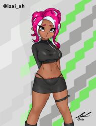 1girls 2021 agent_8_(splatoon) breasts clothed clothing female female_only grey_eyes hi_res izai_ah izaiah_(artist) looking_at_viewer nintendo octoling octoling_girl panties skirt splatoon splatoon_2 splatoon_2:_octo_expansion tentacle_hair rating:Explicit score:19 user:IzaiAH