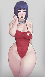 1girls alternate_breast_size areola_slip areolae big_breasts black_hair blush blushing breasts cleavage eyelashes female female_focus female_only huge_ass huge_breasts hyuuga_hinata large_breasts leotard lifeguard light-skinned_female light_skin looking_away naruto naruto_shippuden neck_ring pale-skinned_female pale_skin phat_smash simple_background solo solo_female solo_focus thick_thighs wide_hips rating:Explicit score:261 user:GaspinJojo