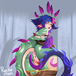 anus ass bent_over blush league_of_legends looking_back monster_girl multicolored_hair neeko psychostars pussy riot_games shorts shorts_down tagme tail yellow_eyes rating:Explicit score:185 user:AbsoluteTerritory