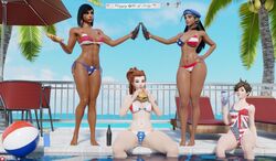 3d 4girls 4th_of_july absurd_res american_flag american_flag_bikini ana_amari big_breasts bikini breasts brigitte dark-skinned_female dark_skin female female_only fit fit_female flag_bikini mother_and_daughter multiple_girls nemesis_3d overwatch pharah pool tattoo thick_thighs thighs tracer rating:Questionable score:66 user:Nemesis_3d