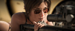 1girls 3d absurd_res aviator_sunglasses brown-tinted_eyewear earrings female female_only fingerless_gloves glasses high_resolution highres kisxsfm lara_croft lara_croft_(survivor) sniper_rifle solo sunglasses tagme tinted_eyewear tomb_raider rating:Safe score:73 user:zeronetwo