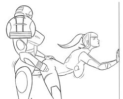 1futa 1girls against_wall bodysuit clothed clothing duo female fish-ninja(artist) futa_on_female futanari human light_skin metroid metroid_fusion monochrome mostly_clothed nintendo pale_skin sa-x samus_aran side_view standing varia_suit visor rating:Explicit score:10 user:ironlego9081