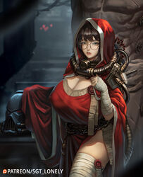 1boy 1girls adeptus_astartes adeptus_mechanicus busty clothing female glasses huge_breasts male naked_male nipple_bulge purity_seal sgt_lonely space_marine techpriest warhammer_(franchise) warhammer_40k rating:Explicit score:208 user:marvyn