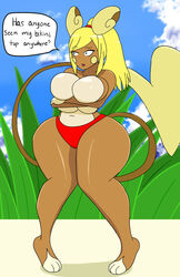 1girls alolan_raichu anthro english_text female_focus female_only female_solo huge_breasts igphhangout milliani_(igph) milliani_the_raichu_alolan_(igph) pokémon_(species) pokemon solo_female speech_bubble tagme text rating:Explicit score:41 user:KyoKusanagi94