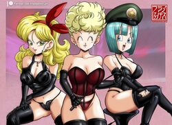 2021 artist_logo artist_name bad_launch bikini_(dragon_ball) blonde_hair blue_eyes blue_hair bob_cut boots bulma bulma_briefs bulma_briefs_(androids'_saga) cleavage dominatrix dragon_ball femdom franfuentesart2 gmilf latex launch leather long_blonde_hair long_hair lunch_(dragon_ball) milf mother_and_daughter panchy panchy_(dragon_ball) panchy_briefs patreon_logo patreon_url peaked_cap riding_crop short_blue_hair short_hair rating:Explicit score:135 user:chomek