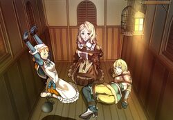 3girls alternate_costume alternate_hairstyle angry annette_fantine_dominic arms_behind_back arms_up ass ball_and_chain bangs barefoot big_ass bird_cage blonde_hair blue_eyes bondage bound braid breasts cage captured chains dress earrings elbow_gloves female female_only femsub fire_emblem fire_emblem:_three_houses frown gag gloves green_eyes hat high_heels indoors ingrid_brandl_galatea kneeling kou_(spad7u59) lamp large_ass large_breasts looking_at_viewer medium_breasts medium_hair mercedes_von_martritz multiple_girls nintendo official_alternate_costume official_alternate_hairstyle pants party_wipe restrained rope rope_bondage window yellow_hair rating:Questionable score:45 user:kris923