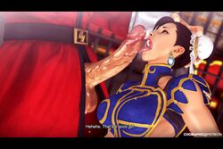 alternate_costume chobixpho chun-li licking_penis m_bison oral street_fighter street_fighter_v rating:Explicit score:26 user:kiseijuuisuzune