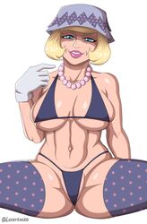 big_breasts big_thighs blonde_hair breasts female female_only gilf jojo's_bizarre_adventure jojolion luckyshazo lucy_steel skimpy_bikini rating:Explicit score:94 user:Hollow_Gaea