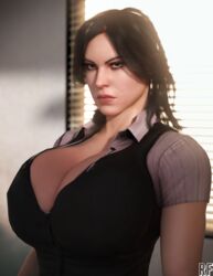 1girls 3d big_breasts breasts capcom cleavage female female_only fully_clothed helena_harper huge_breasts large_breasts resident_evil resident_evil_6 rude_frog solo rating:Safe score:50 user:Crcole331