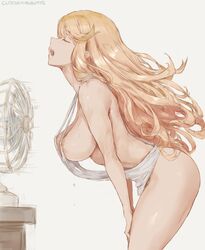 1girls absurd_res areola_slip areolae artist_name blonde_hair breasts casual_exposure closed_eyes cooling_off cutesexyrobutts electric_fan erect_nipples erect_nipples_under_clothes fan female female_focus female_only hi_res leaning_forward long_hair medium_breasts mythra nintendo open_mouth sideboob signature simple_background solo solo_female thighs xenoblade_(series) xenoblade_chronicles_2 rating:Explicit score:593 user:WatchTheLanguage