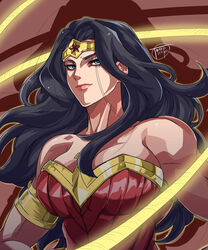 1girls amazon black_hair blue_eyes cleavage curvaceous curvaceous_body curves curvy curvy_body curvy_female curvy_figure dc dc_comics diana_prince female female_focus female_only lasso_of_truth light-skinned_female light_skin solo solo_female superhero superheroine themysciran tiara tomatostyles voluptuous voluptuous_female woman wonder_woman wonder_woman_(series) rating:Questionable score:27 user:mydickhurtaf