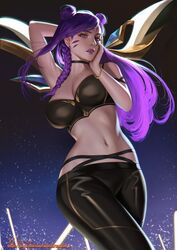 1girls female female_focus female_only k/da_kai'sa k/da_series kai'sa league_of_legends thaumazo rating:Questionable score:24 user:mydickhurtaf