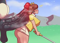 1girls big_balls big_breasts big_butt big_penis big_penis_small_balls blush bob-omb breasts butt dangling_testicles dedalo female golf golf_club heavy_blush hips huge_cock hyper hyper_genitalia hyper_penis interspecies king_bob-omb large_penis larger_male mario_(series) mario_golf musk nintendo pale-skinned_female pale_skin penis penis_on_back perky_breasts princess princess_daisy puckered_lips pussy small_balls smaller_female steam sweat thick_penis thick_thighs unseen_male_face rating:Explicit score:222 user:idonthaveaproblem