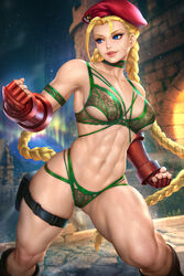 1girls abs absurd_res beret blonde_hair blue_eyes bra braid braided_hair braided_twintails breasts british cammy_white capcom european female female_only hi_res large_breasts light-skinned_female lingerie long_twintails muscular muscular_female navel neoartcore paid_reward panties patreon_reward petite realistic seductive_look solo solo_female street_fighter twintails underwear rating:Questionable score:147 user:gougetsu00