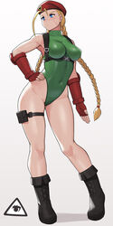 1girls belly big_breasts black_shoes blonde_hair blue_eyes braided_twintails cammy_white capcom clothed donburikazoku female full_body hand_on_hip long_hair long_legs looking_away red_hat simple_background solo street_fighter thick_thighs thunder_thighs white_background rating:Questionable score:177 user:deleted5998