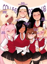 6+girls 7girls black_hair blonde_hair cinnabus delilah_(cinnabus) genevieve_(cinnabus) latina mei_(cinnabus) minako_(cinnabus) ms._mia_(cinnabus) nun pink_hair school_uniform schoolgirl shy skirt smile smiling smiling_at_viewer sona_(cinnabus) student tagme teacher teacher_and_student teeth teeth_showing teeth_visible thick thick_bottom_lip thick_legs thick_lips thick_thighs thigh_highs thighhighs thighs yuki_(cinnabus) rating:Safe score:193 user:15InchMaster