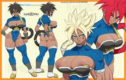 areolae big_breasts child_bearing_hips dark-skinned_female dark_skin dragon_ball dragon_ball_xenoverse earrings kameseru large_breasts matsuna_(kameseru) muscular muscular_female nipple_slip nipples oc original_character saiyan short_hair solo solo_female super_saiyan super_saiyan_god tail transformation wide_hips wide_thighs wounded rating:Explicit score:207 user:Cranium