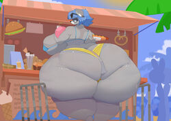 1girls anthro ass bbw beach big_ass big_breasts big_butt bikini blue_hair breasts butt chubby chubby_anthro chubby_female cleavage commoddity curvaceous curvy curvy_figure dat_ass enormous_ass enormous_butt eyewear eyewear_on_head fat fat_ass fat_butt female female_only food fur furry furry_only giant_ass gigantic_ass gigantic_butt glasses glasses_on_head grey_fur hair holding_food holding_object hourglass_figure huge_ass huge_breasts huge_butt huge_hips huge_thighs hyper hyper_ass hyper_breasts hyper_butt hyper_hips hyper_thighs large_ass large_butt mammal massive_ass massive_butt obese obese_anthro obese_female overweight overweight_female panties procyonid raccoon slightly_chubby ssbbw sunglasses sunglasses_on_head thick thick_ass thick_thighs thighs voluptuous wide_hips yellow_panties rating:Questionable score:63 user:Rafistar100