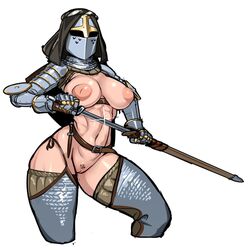 1girls 2018 abs areolae armor armored_gloves armwear belt belt_buckle big_breasts big_thighs bollock_dagger breasts casual chainmail chausses clothing couter curvaceous curves curvy curvy_body curvy_female curvy_figure curvy_hips dagger drawing_sword erotic_earth exposed exposed_breasts exposed_pussy female female_focus female_knight female_only fit_female gauntlets glistening glistening_body gloves greathelm headwear heart heart_cutout helmet hi_res highres hips holding holding_sword holding_weapon hood hourglass_figure human inverted_nipples kardia_of_rhodes knight large_breasts large_thighs legwear light-skinned_female light_skin masked masked_female medieval medieval_armor medieval_armour muscular_female nipples nisetanaqa pale_skin plate plate_armor practically_nude pubic_tattoo pussy rerebrace rondel_(armor) scabbard sheath shine shoulder_gloves six_pack solo solo_female solo_focus spaulders sword tattoo thick_thighs thighhighs thighs toned toned_female toned_stomach unconvincing_armor unsheathing vambraces voluptuous weapon white_background wide_hips rating:Explicit score:435 user:WinnebagoMusket