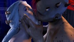 2girls 3d close-up female female_only horns interspecies kissing monster_girl mortal_kombat mortal_kombat_11 nude nude_female sheeva shokan sindel smokescreen117 yuri rating:Explicit score:93 user:playwithmyrocket