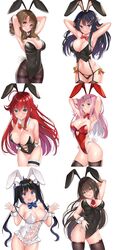 6girls arms_behind_back arms_behind_head arms_up big_breasts blackheartxiii bunny_ears bunny_girl bunnysuit crossover darling_in_the_franxx dungeon_ni_deai_wo_motomeru_no_wa_machigatteiru_darou_ka edit female female_only hestia_(danmachi) high_school_dxd kawaikereba_hentai_demo_suki_ni_natte_kuremasu_ka? large_breasts latex oosuki_mamako rias_gremory sakurajima_mai seishun_buta_yarou_wa_bunny_girl_senpai_no_yume_wo_minai tokihara_sayuki tsuujou_kougeki_ga_zentai_kougeki_de_ni-kai_kougeki_no_okaasan_wa_suki_desu_ka? zero_two_(darling_in_the_franxx) rating:Explicit score:534 user:bobjoe1738