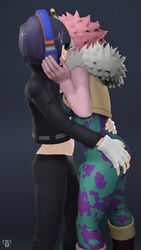 2futas 3d amandalima3d amandalima_3d bulge erection futanari grabbing_ass kissing kyoka_jiro mina_ashido my_hero_academia pink_hair pink_skin short_hair watermark rating:Explicit score:40 user:goddamm2255