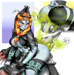 1girls ass_on_face big_ass big_butt blush facesitting fart fart_cloud fart_fetish farting farting_in_face lazei lipstick looking_back midna nintendo orange_hair red_eyes smile text_bubble the_legend_of_zelda twili_midna twilight_princess rating:Explicit score:37 user:anon84048