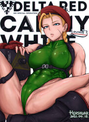 1girls abs ahoge arcade_stick beret blonde_hair blue_eyes boots braid breasts buckle cameltoe cammy_white clothing controller erect_nipples erect_nipples_under_clothes female female_only fingerless_gloves footwear game_controller gauntlets gloves hat headwear hershuar joystick kicking large_breasts leotard military muscle muscular_arms muscular_female muscular_thighs nipple_bulge panties pussy pussy_visible_through_clothes scar sitting skin_tight street_fighter street_fighter_v thong thong_leotard tied_hair twin_braids rating:Questionable score:376 user:LilBeep